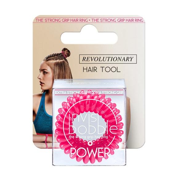 

Резинка для волос в упаковке с подвесом Invisibobble Power (Inv_62, 62, Розовый, 3 шт)