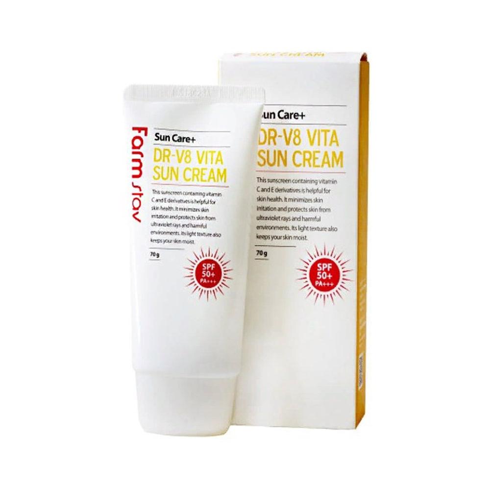 Витаминизированный солнцезащитный крем FarmStay icon skin солнцезащитный крем spf 30 pa invisible touch 50