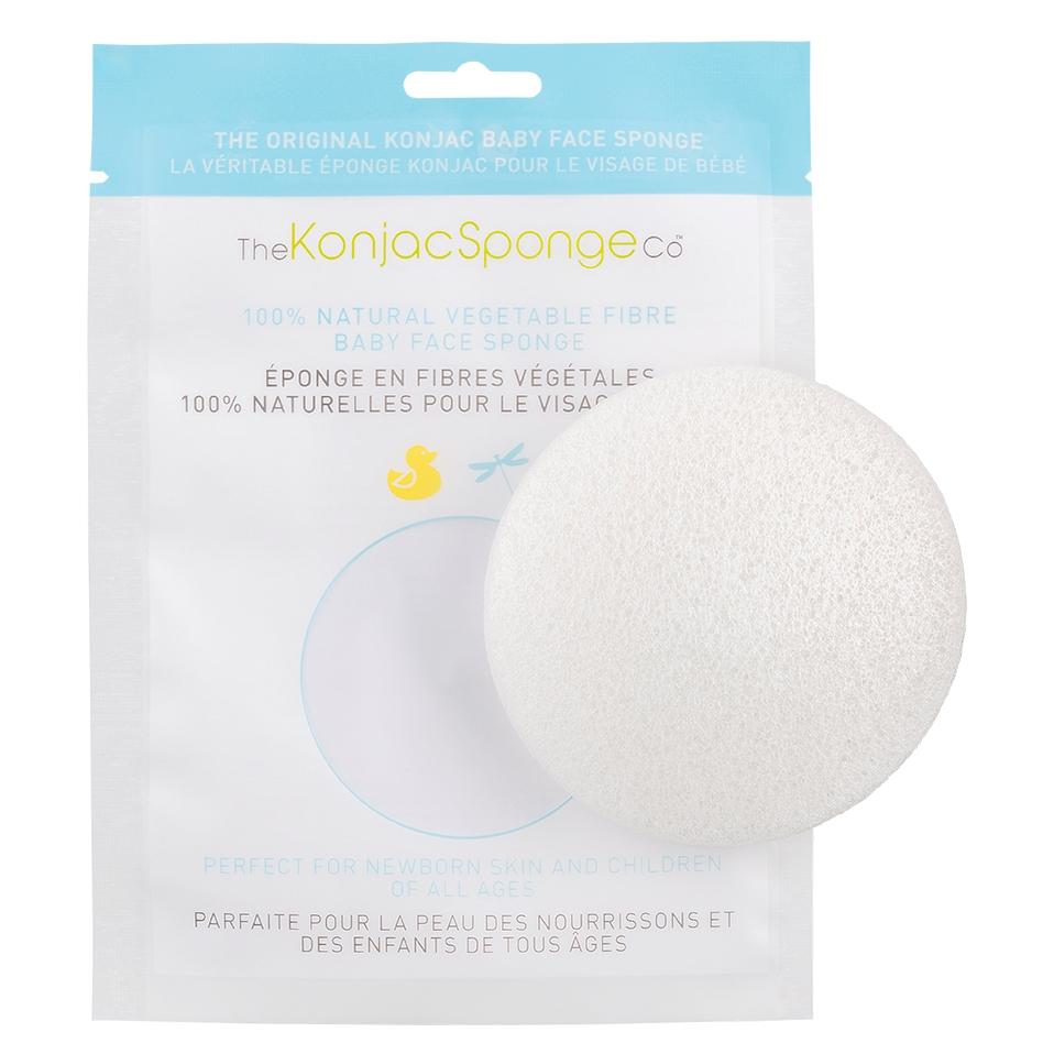 Спонж детский для умывания лица Konjac Sponge Baby Face White